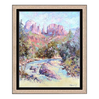 Late 20th Century The Crimson Valley, Hans Ressdorf For Sale