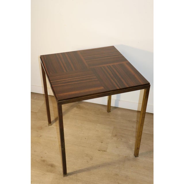 Vintage Rosewood and Bronze Side Table, 1960 For Sale - Image 16 of 18