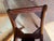 Wood Early 20th Century Set of 6 Crotch Flame Mahogany Empire Style Saber Leg Dining Chairs For Sale - Image 7 of 18