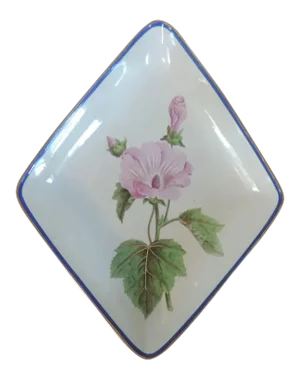 1800 - 1810 English Pearlware Botanical Dessert Dish by Neale & Co.