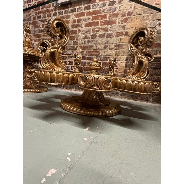 Hollywood Regency 1960s Hollywood Regency Gold Pearl Coffee Table For Sale - Image 3 of 6