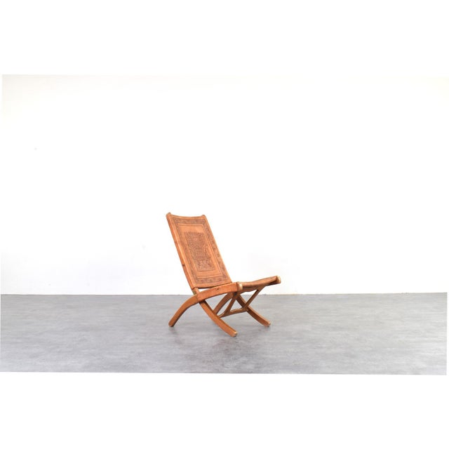 Folding Chair by Ángel Pazmiño for Muebles de Estilo, 1960s For Sale - Image 11 of 11