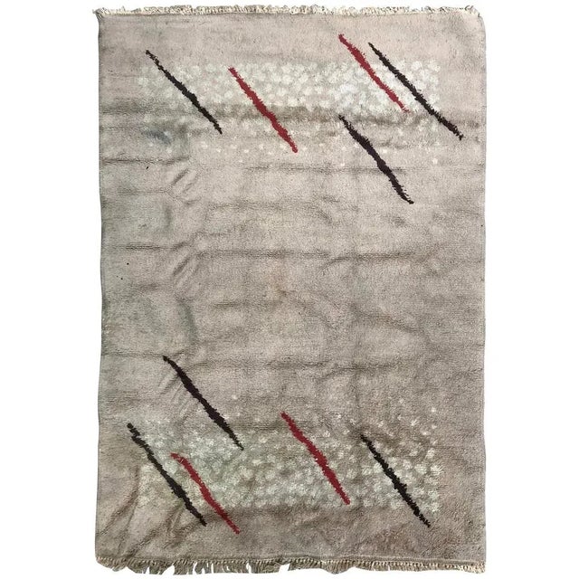 Antique Moroccan Art Deco Rug, 1930s For Sale - Image 10 of 10