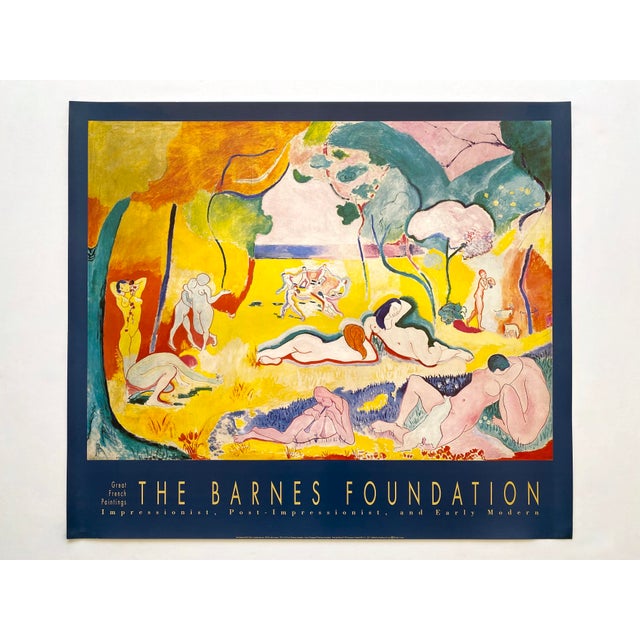 Yellow Henri Matisse Vintage 1993 Lithograph Print French Modernist Poster " Le Bonheur De Vivre " 1906 For Sale - Image 8 of 10