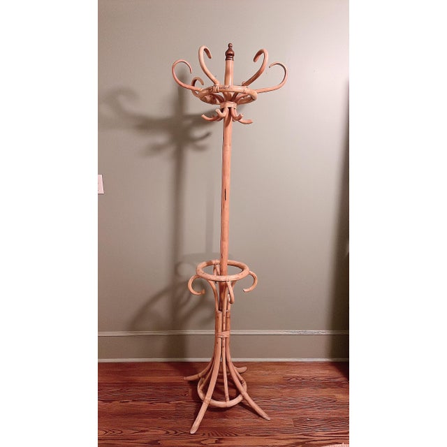 Mid 20th Century Vintage Bamboo Hat Coat Rack Chairish