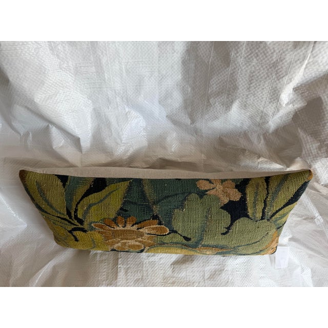 16th Century Brussels Verdure Floral Tapestry Pillow For Sale In Los Angeles - Image 6 of 7