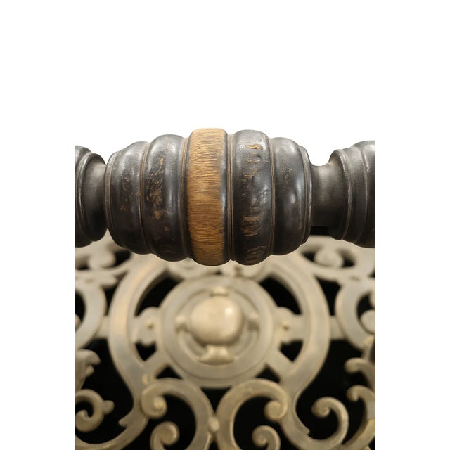 Antique Art Nouveau Brass & Tin Coal Scuttle Box W/ Lion Feet & Scoop c.1900 For Sale - Image 16 of 18