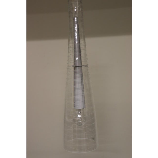 Mid-Century Modern Italian Mid-Century Modern Blown Glass Pendant Lamp For Sale - Image 3 of 10