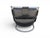 Italian Living Room Chair in Black Leather and Tubular Steel, 1970s For Sale - Image 4 of 8