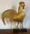 19th Century Antique 19th Century American Folk Art Gilt Swell Body Copper and Zinc Rooster Weathervane For Sale - Image 5 of 12