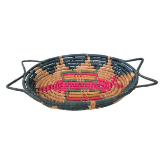Coil Basket with Handles For Sale