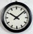 Metal Industrial German Black Factory Wall Clock, 1950s For Sale - Image 7 of 17