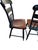 Wood Pair of Vintage Hitchcock Plank Bottom Dining Side Chairs Paint Decorated For Sale - Image 7 of 14