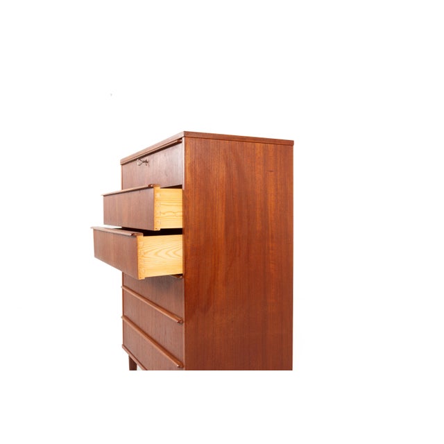 Vintage Danish Teak Chest of Drawers by Si-Bomi Møbler, 1960s For Sale - Image 10 of 14