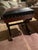 Rustic Western Stool With Two Tone Leather For Sale - Image 3 of 4