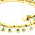 Vintage Italian Modernist 18k Gold and Turquoise Fringe Necklace For Sale - Image 9 of 13