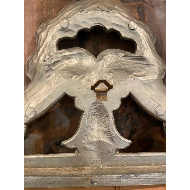 Vintage Italian Ornate Silver Mirror For Sale In Los Angeles - Image 6 of 7