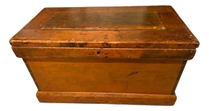 Antique Solid Wood Trunk - Blanket Chest