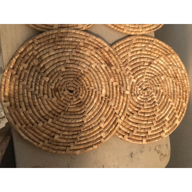 Vintage Wicker Chicken Holder W/Mats For Sale - Image 10 of 10