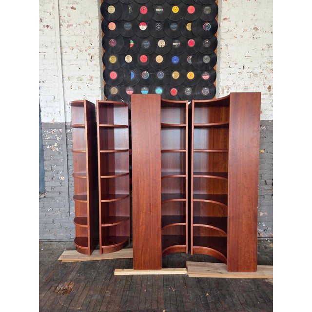 1980s Danish Modern Modular 4 Pc Corner Shelving Unit For Sale - Image 13 of 13
