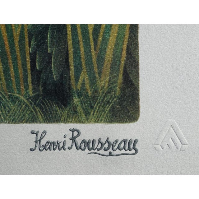 Modern After Henri Rousseau, The Snake Charmer, Lithograph, 1976 For Sale - Image 3 of 6