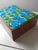 Mid-Century Modern Vintage Teak & Glass Trinket Jewelry Box For Sale - Image 3 of 6