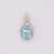 2020s 3.5Ct Aquamarine Pendant With Earth Mined Diamond: Solid 14k Gold, Oval 11x9mm For Sale - Image 5 of 8