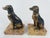 Pair of Art Deco Dog Bookends in Spelter and Marble by Jamar, France, 1930s For Sale - Image 4 of 13
