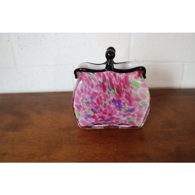 Early 21st Century Murano Glass Purse Vase For Sale - Image 5 of 8