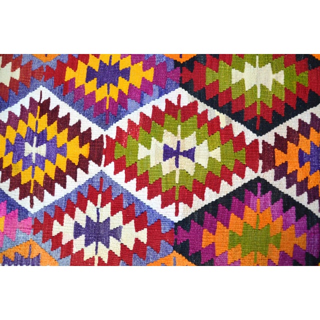 1960s Turkish Handmade Kilim Rug For Sale - Image 6 of 11