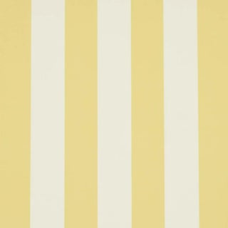 Schumacher Emma Stripe Wallpaper In Yellow For Sale