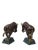 Metal Pair Vintage Chinese Cloisonne Enamel Crimson Red Dynamic Bull Figures For Sale - Image 7 of 7