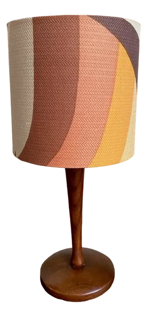 Small Teak Danish Table Lamp, 1960s