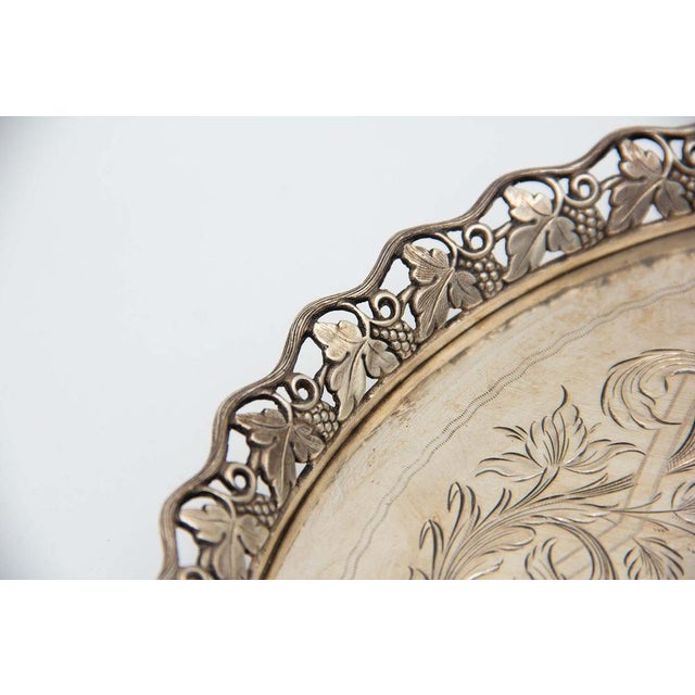Circular Silver Ticket Box Catchall, in Good conditions.