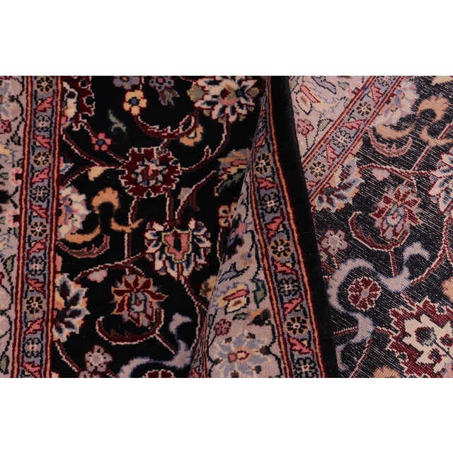 Textile Shabby Chic 1990's Pak-Persian Black/Gray Wool Rug - 3'0'' X 5'1'' For Sale - Image 7 of 9