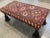 1940s Kilim Ottoman With Cast Iron Tassel Legs For Sale - Image 4 of 12