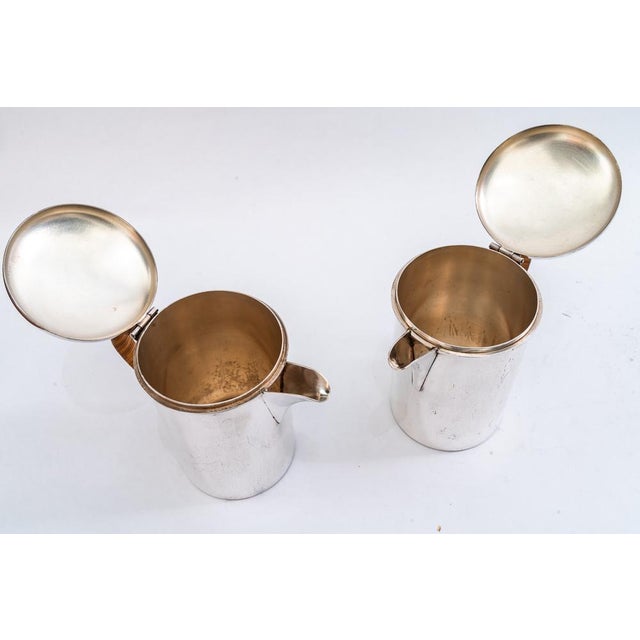 Art Deco Silvered Cans, Vienna, 1920s, Set of 2 For Sale - Image 15 of 18