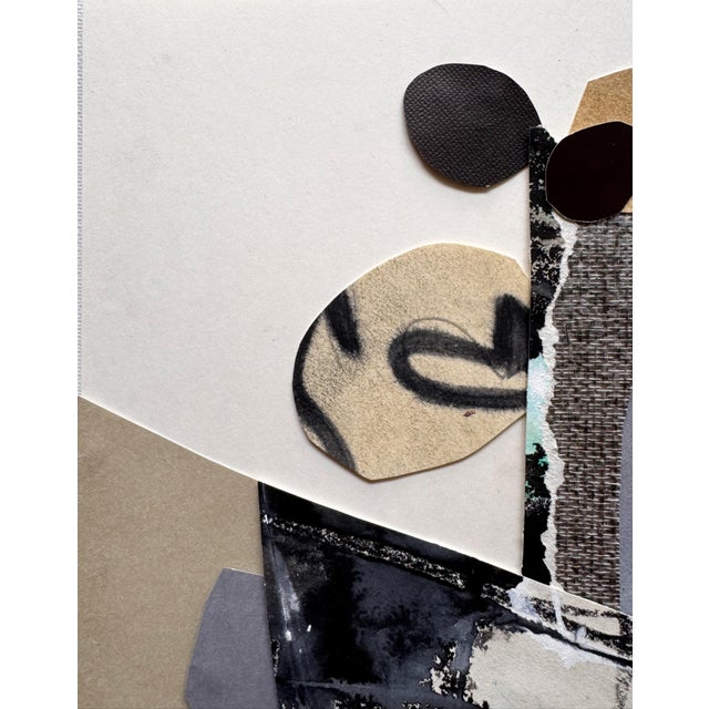 "Vessel 6" Original Mixed-Media Framed Collage on Paper by Zac Woodiel For Sale In Little Rock - Image 6 of 11