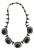 Vintage Red and Green Rhinestone Necklace For Sale