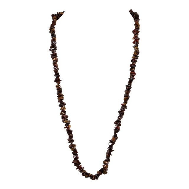 Vintage Gemstone Tiger Eye Necklace, 1960s For Sale - Image 12 of 12