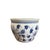 Vintage Blue & White Chinoiserie Orchid Pot/ Cache Pot / Jardiniere / Planter For Sale - Image 4 of 7