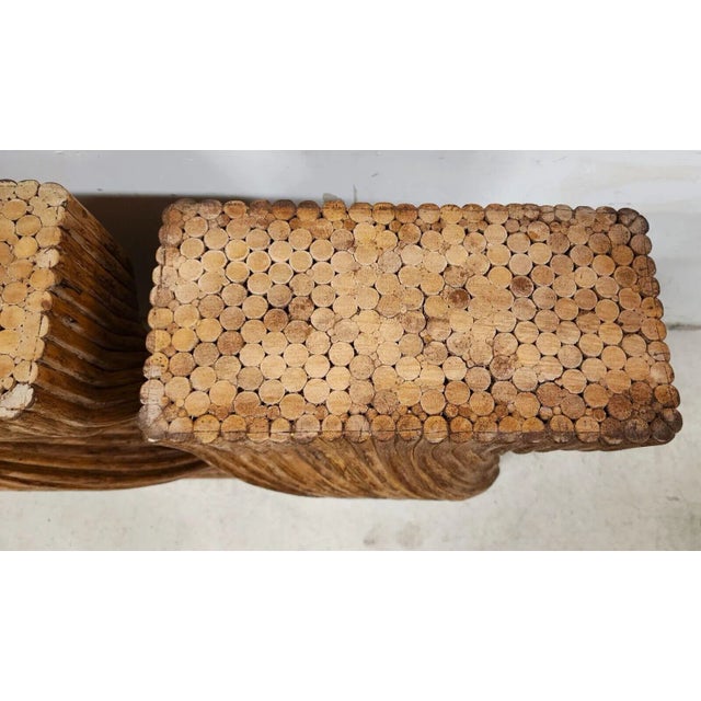 McGuire McGuire Bamboo Dining Console Table Bases Pedestals Boho For Sale - Image 4 of 12