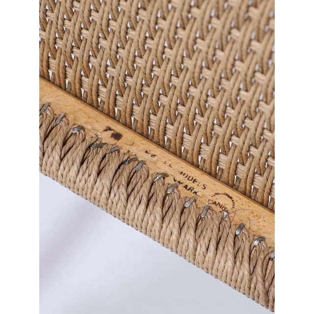 Vintage Model 85 Dining Chairs in Teak and Papercord by N.O. Møller for J.L. Møllers, 1960s, Set of 6 For Sale - Image 16 of 17