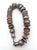 Chrome Vintage Silver & Stone Beaded Choker Necklace For Sale - Image 8 of 9