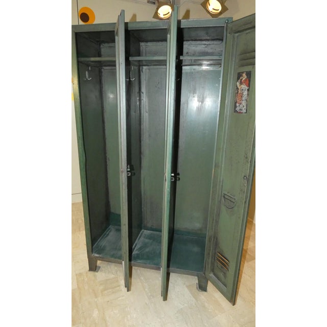 Vintage Italian Metal Military Locker from Officina Di Ricerca, 1960s For Sale - Image 6 of 17