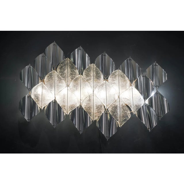 Large Venetian Glass Wall Light from Mazzega, 1970s For Sale - Image 7 of 7