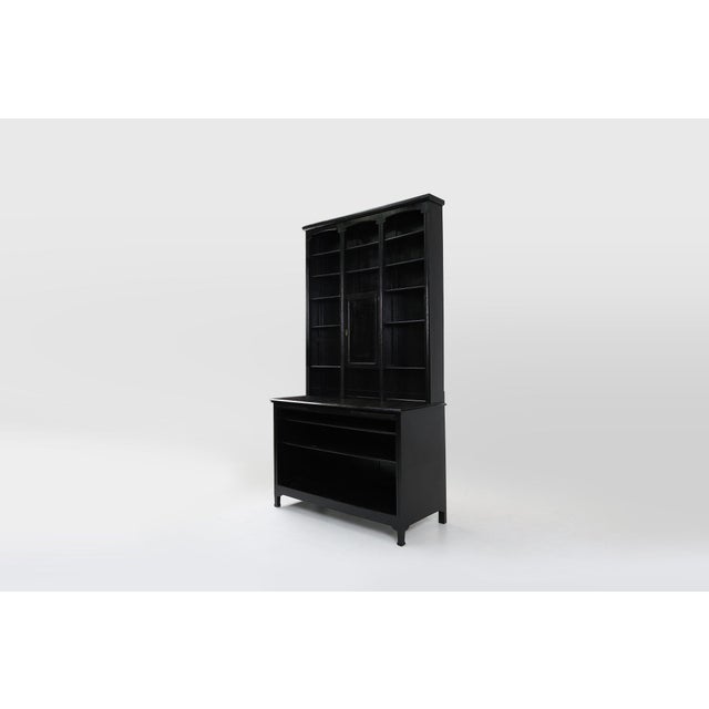 Art Nouveau Pharmacist Cabinet in Oak, France, 1910s For Sale - Image 9 of 13