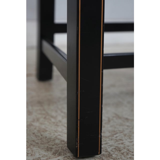 Pair of Kindel Black & Gold Chinese Chippendale Armchairs For Sale - Image 12 of 18