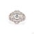This cocktail ring, an early-twentieth-century antique design, centers on a 2.05-carat diamond in a round brilliant cut...
