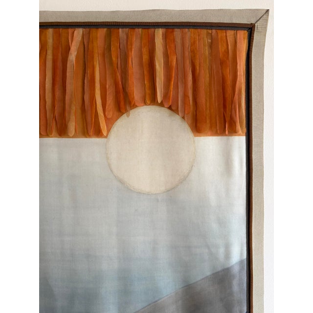 Hand-Dyed Tapestry Painting by French Artist, Marie-Laure Ilie, 1990s For Sale In Los Angeles - Image 6 of 13